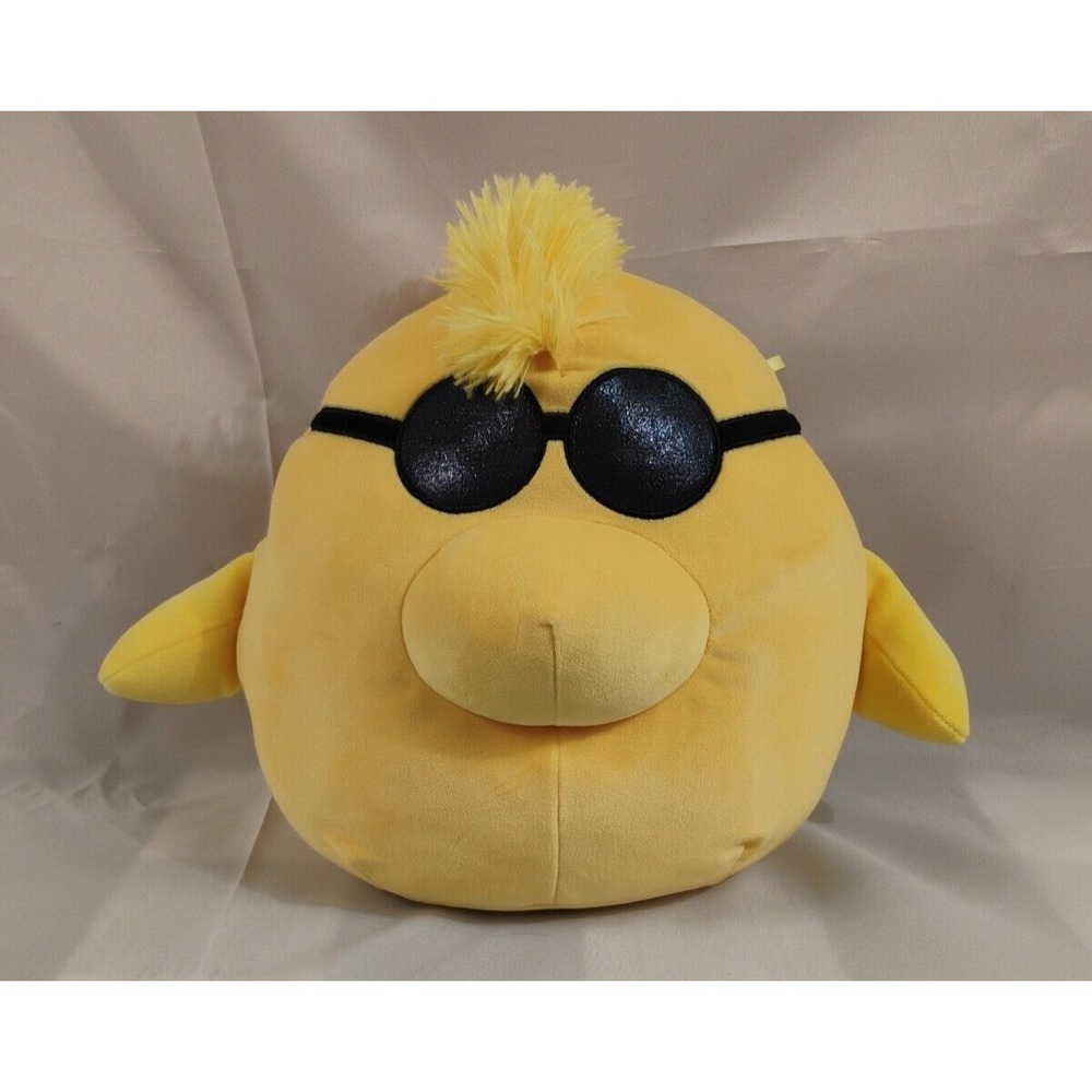 Clean Squishmallows Peanuts‎ 13" Joe Cool Woodstock Stuffed Plush Toy Snoopy